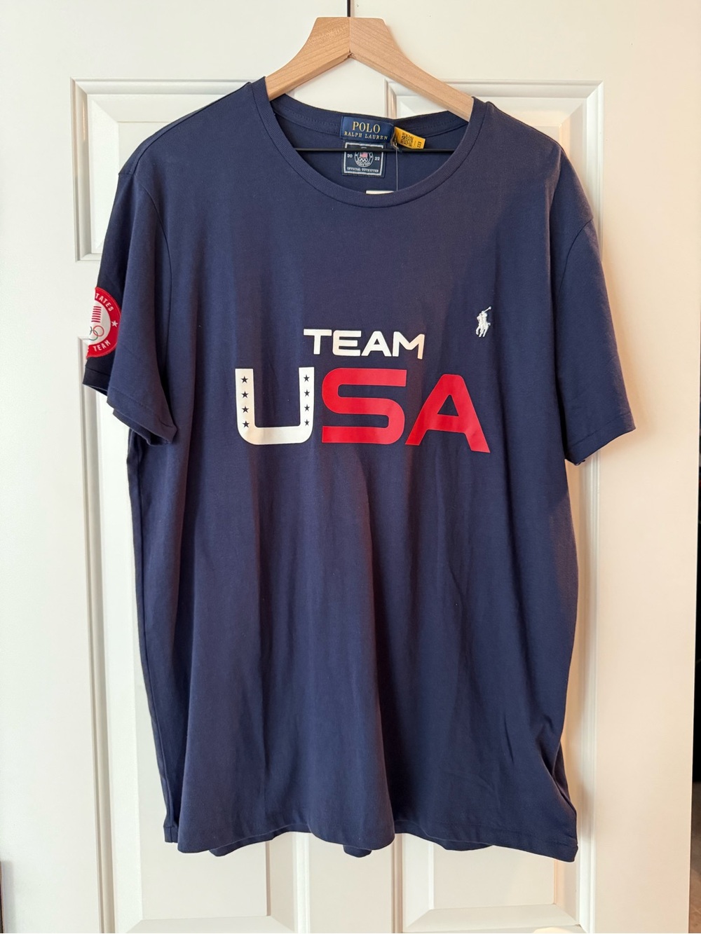 Ralph Lauren Navy Team USA Graphic Tee